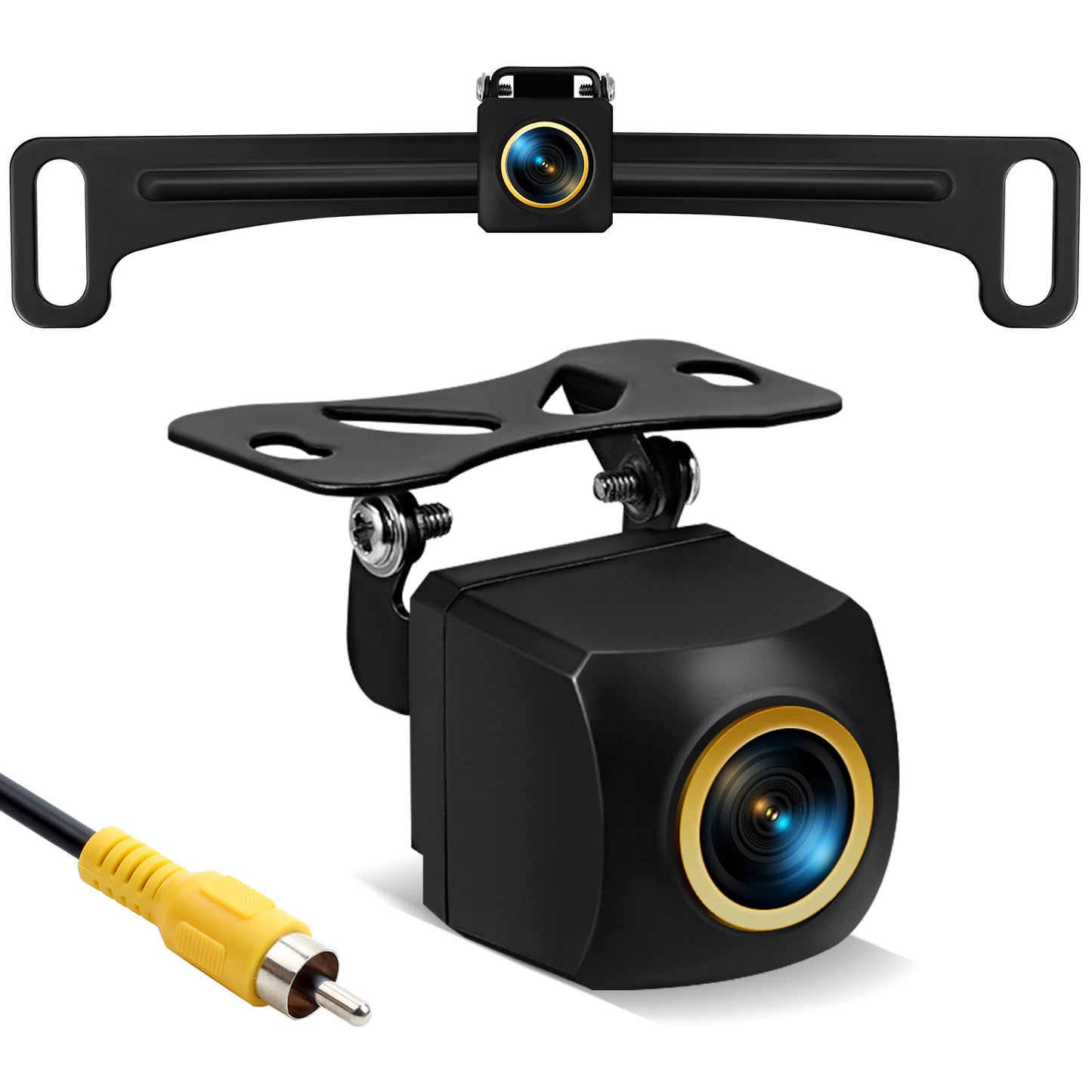 Backup Camera, License Plate Backup Camera for car,AHD 1080P Metal 170 Degree Wide Angle Rearview Reversing Camera,Reverse Rear View Camera for Car Vehicle SUV RV [HD/AHD]
